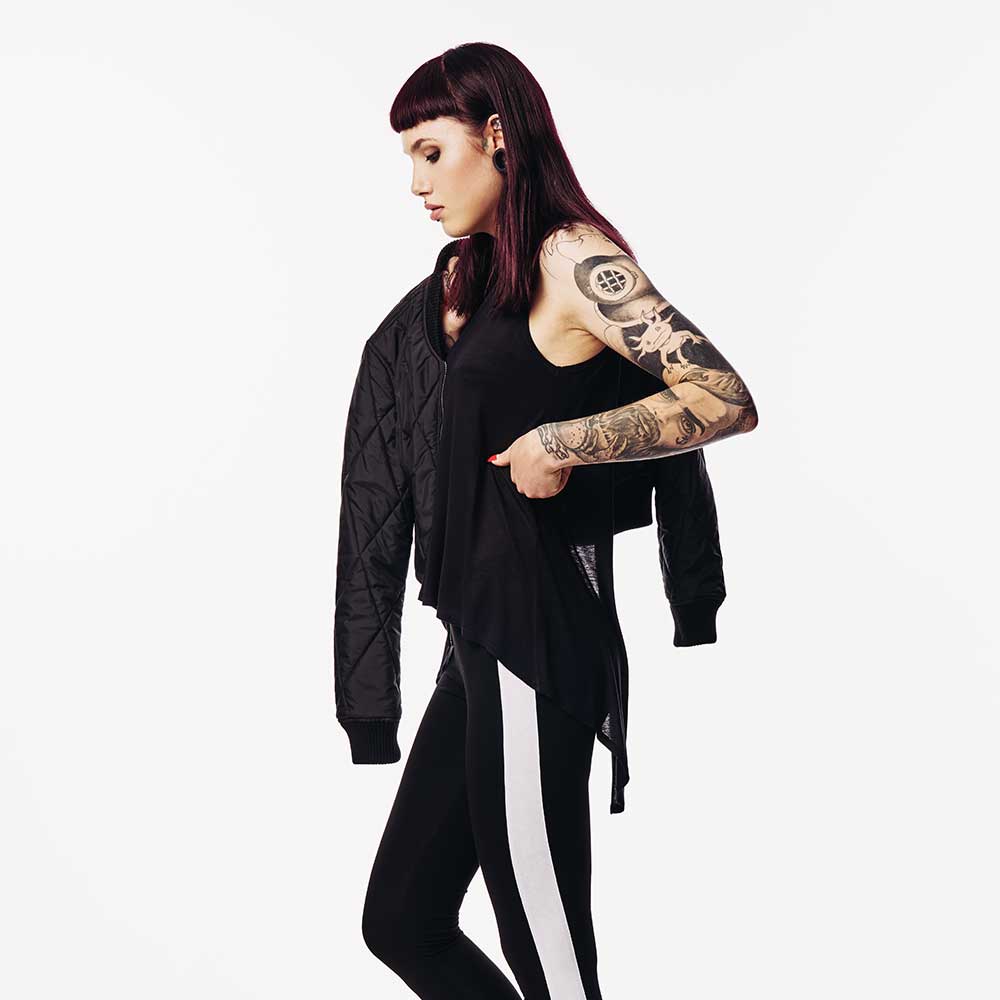 Urban Classics - HiLo Viscose Ärmelloses Top - Schwarz